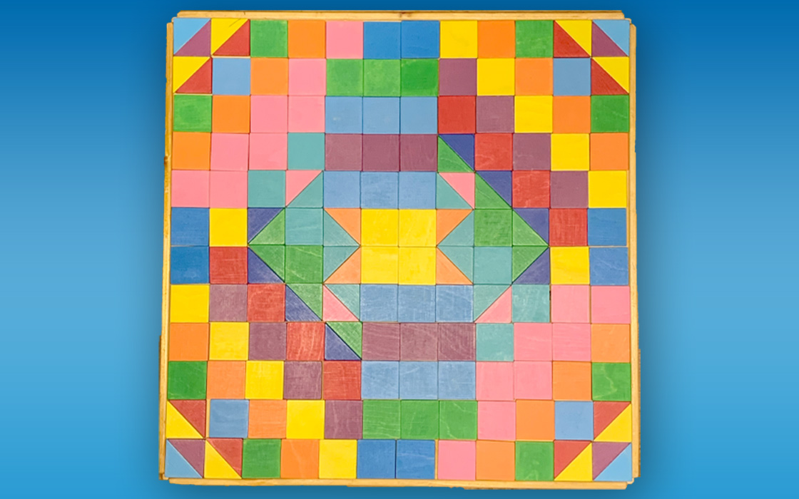 Holz-Legespiel Quadrat groß